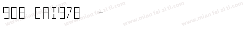 908 CAI978字体字体转换
